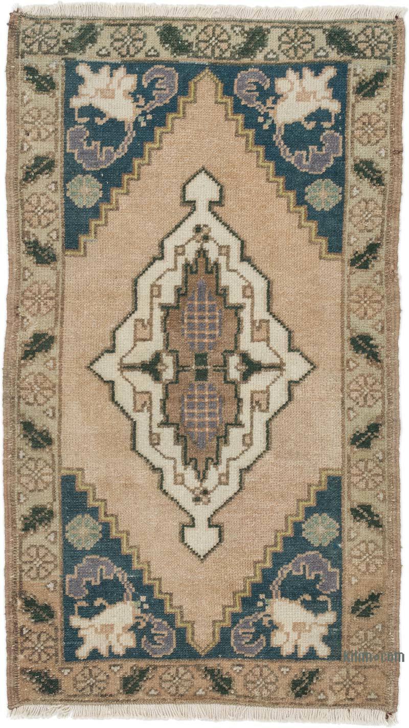 Vintage Turkish Hand-Knotted Rug - 1' 10" x 3' 1" (22" x 37") - K0054778