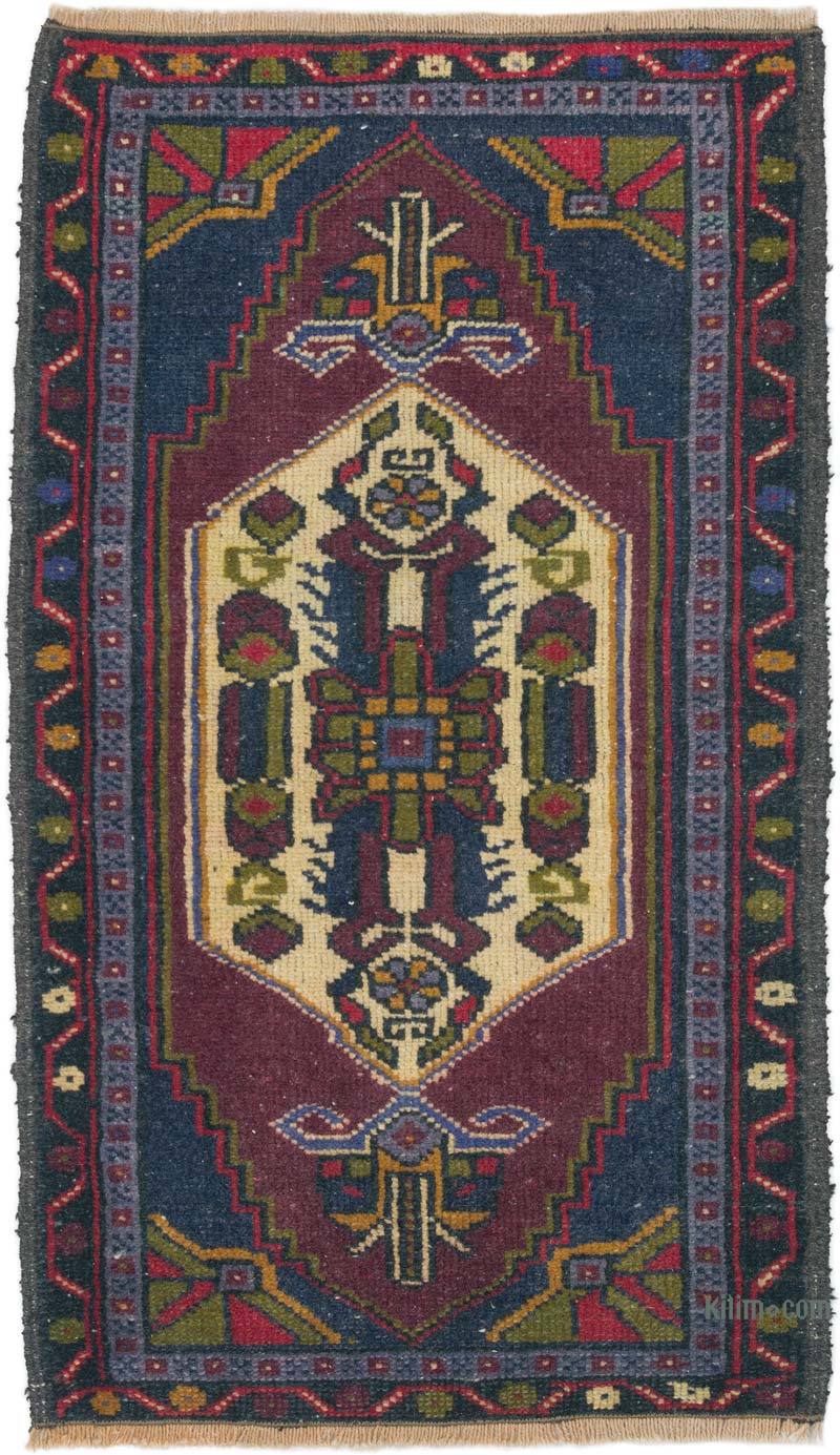 Vintage Turkish Hand-Knotted Rug - 1' 8" x 2' 8" (20 in. x 32 in.) - K0054781