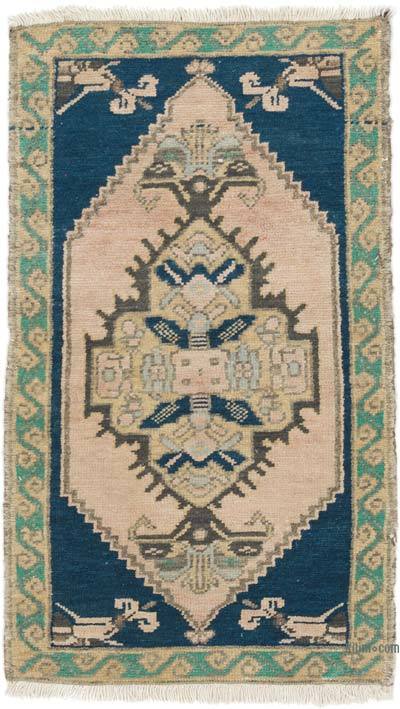 Vintage Turkish Hand-Knotted Rug - 1' 8" x 2' 9" (20 in. x 33 in.)