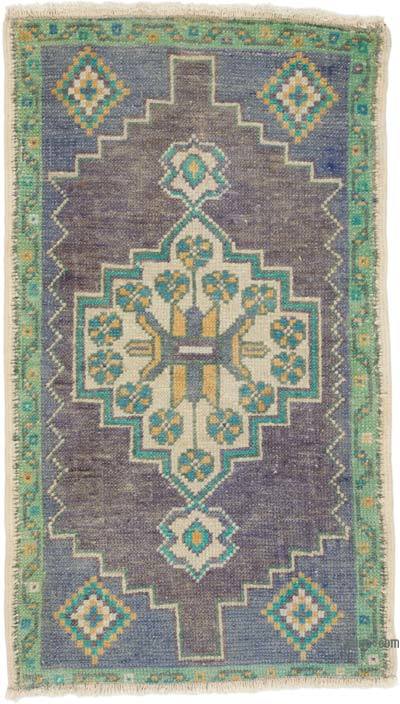 Vintage Turkish Hand-Knotted Rug - 1' 8" x 2' 11" (20 in. x 35 in.)