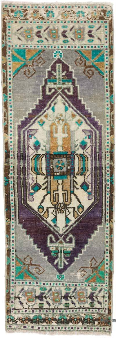 El Dokuma Vintage Halı - 43 cm x 125 cm
