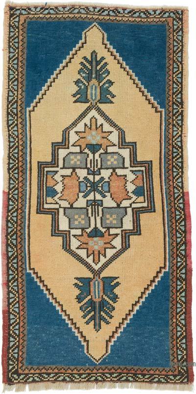 Vintage Turkish Hand-Knotted Rug - 1' 11" x 3' 10" (23 in. x 46 in.)