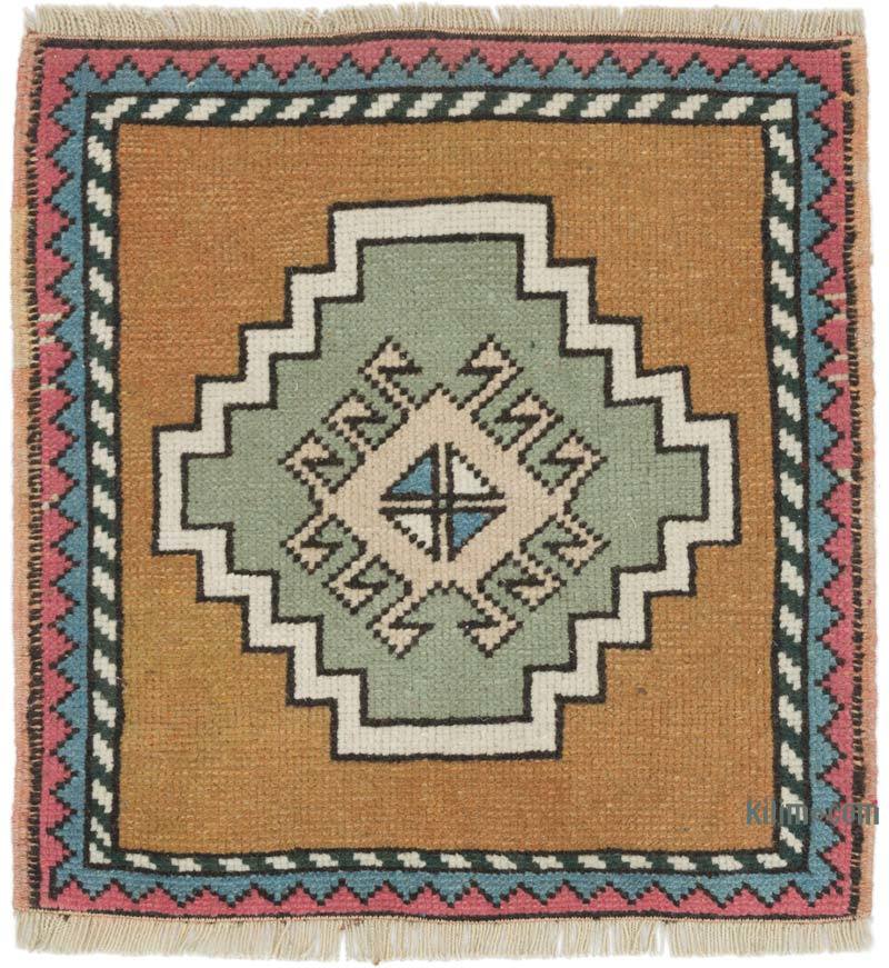 Vintage Turkish Hand-Knotted Rug - 1' 10" x 1' 10" (22 in. x 22 in.) - K0054797