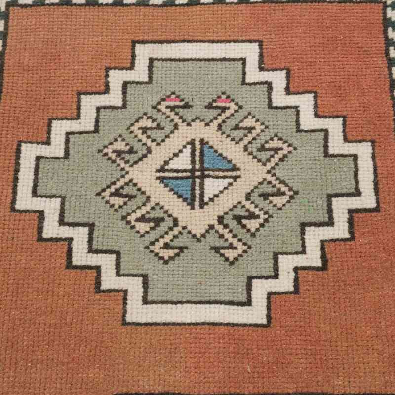 Alfombra Vintage Turca Anudada a Mano - 54 cm x 55 cm - K0054798