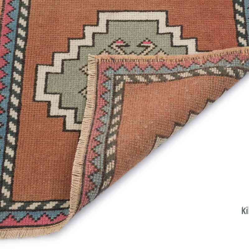 Alfombra Vintage Turca Anudada a Mano - 54 cm x 55 cm - K0054798
