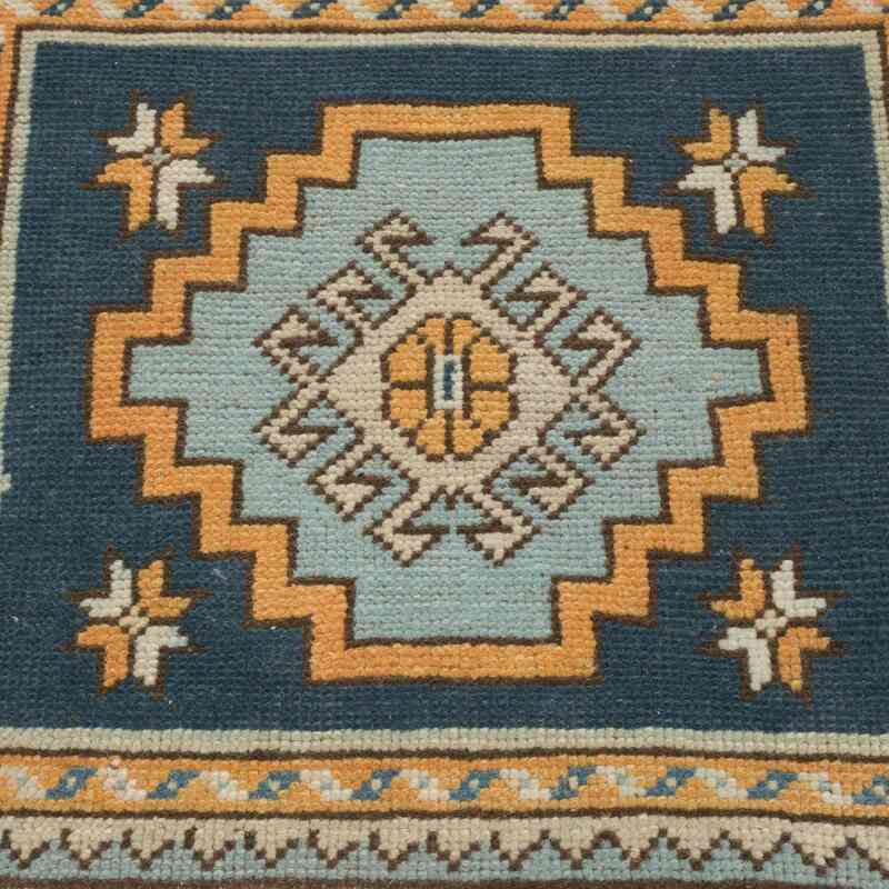Vintage Turkish Hand-Knotted Rug - 2' 1" x 1' 10" (25 in. x 22 in.) - K0054800