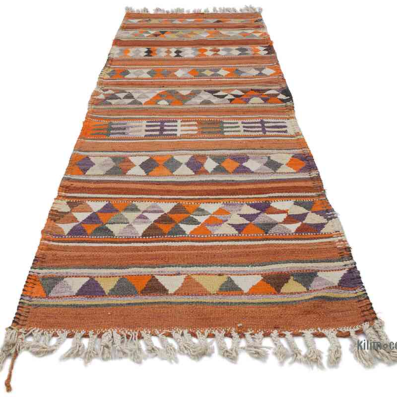 Vintage Tribal Kilim Runner - 2' 11" x 9' 5" (35" x 113") - K0054812