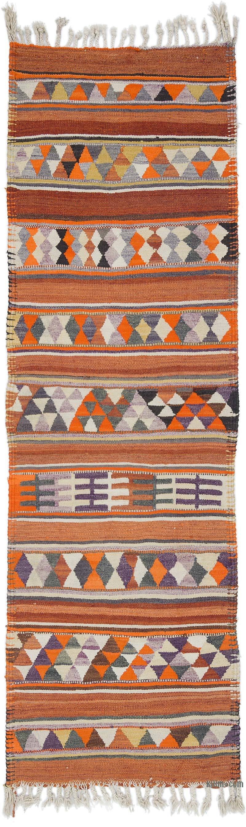 Vintage Tribal Kilim Runner - 2' 11" x 9' 5" (35" x 113") - K0054812