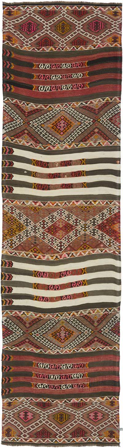 Vintage Malatya Kilim Yolluk - 90 cm x 333 cm