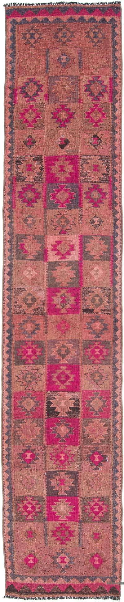 Vintage土耳其Kilim Runner - 2' 9