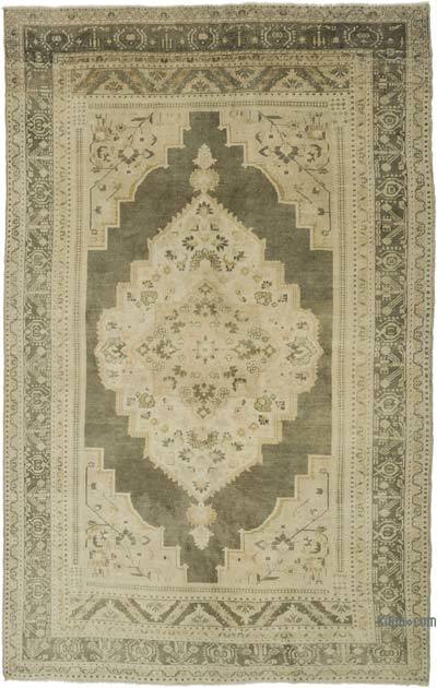 Vintage Turkish Hand-Knotted Rug - 7' 5" x 11' 9" (89" x 141")