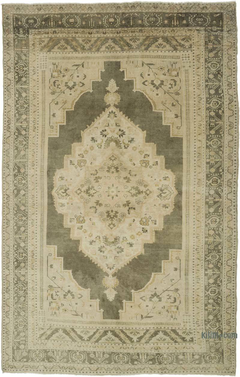 Vintage Turkish Hand-Knotted Rug - 7' 5" x 11' 9" (89" x 141") - K0055397