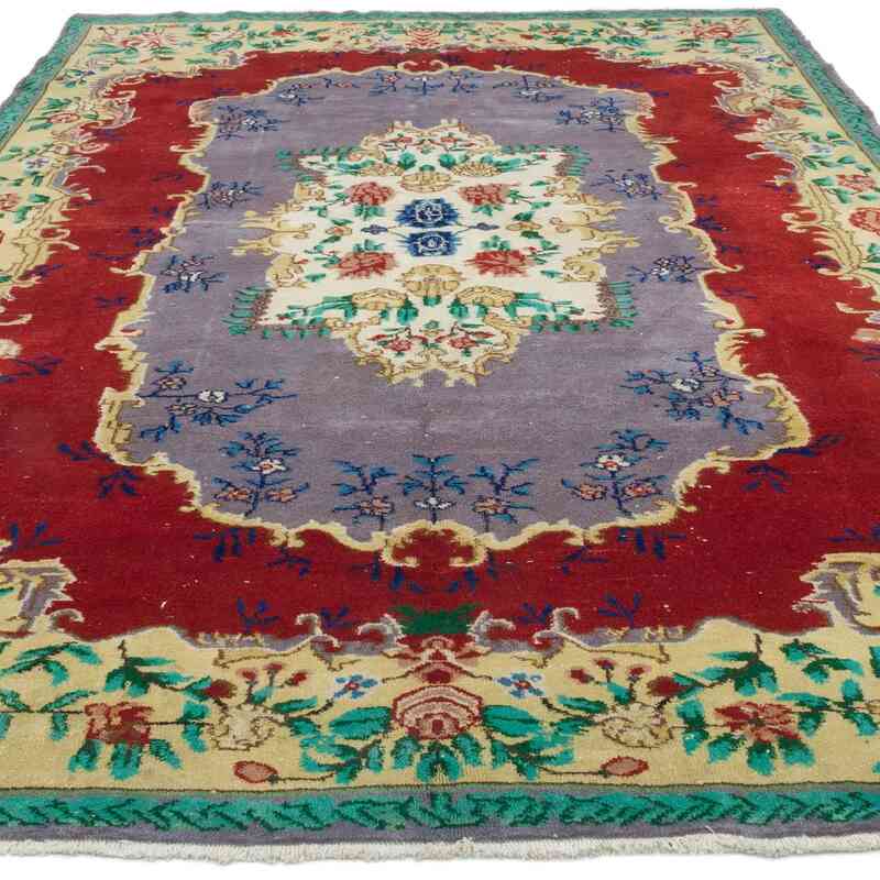 Vintage Turkish Hand-Knotted Rug - 6' 11" x 9' 11" (83 in. x 119 in.) - K0055399