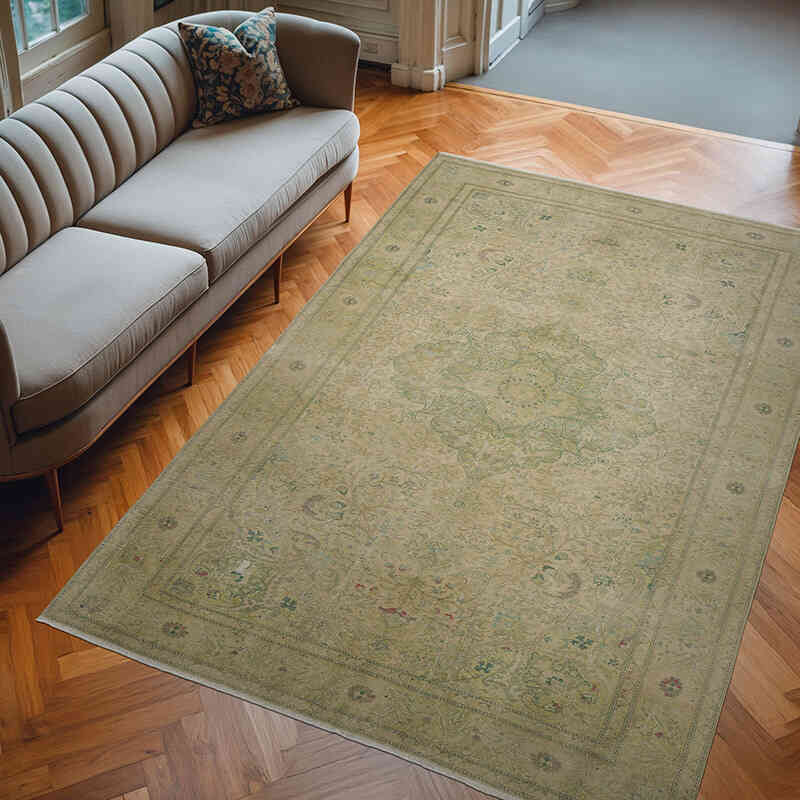 Vintage Turkish Hand-Knotted Rug - 6' 6" x 9' 7" (78" x 115") - K0055400
