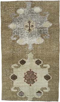 Vintage Kars Rug - 4' 8" x 8' 1" (56" x 97")