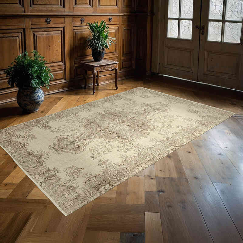 Vintage Turkish Hand-Knotted Rug - 5' 1" x 8' 4" (61" x 100") - K0055480