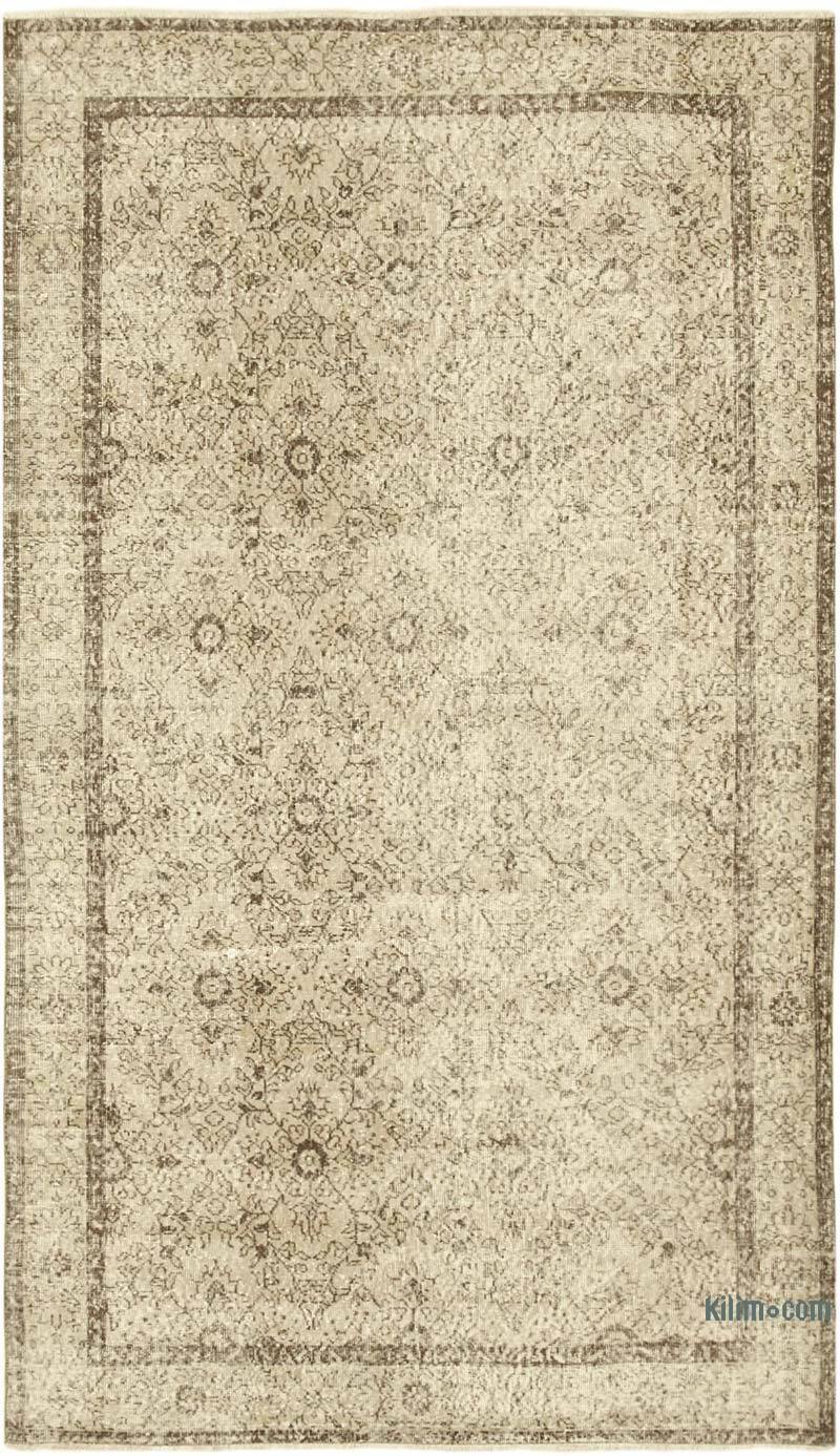 Vintage Turkish Hand-Knotted Rug - 5' 6" x 9' 7" (66" x 115") - K0055482