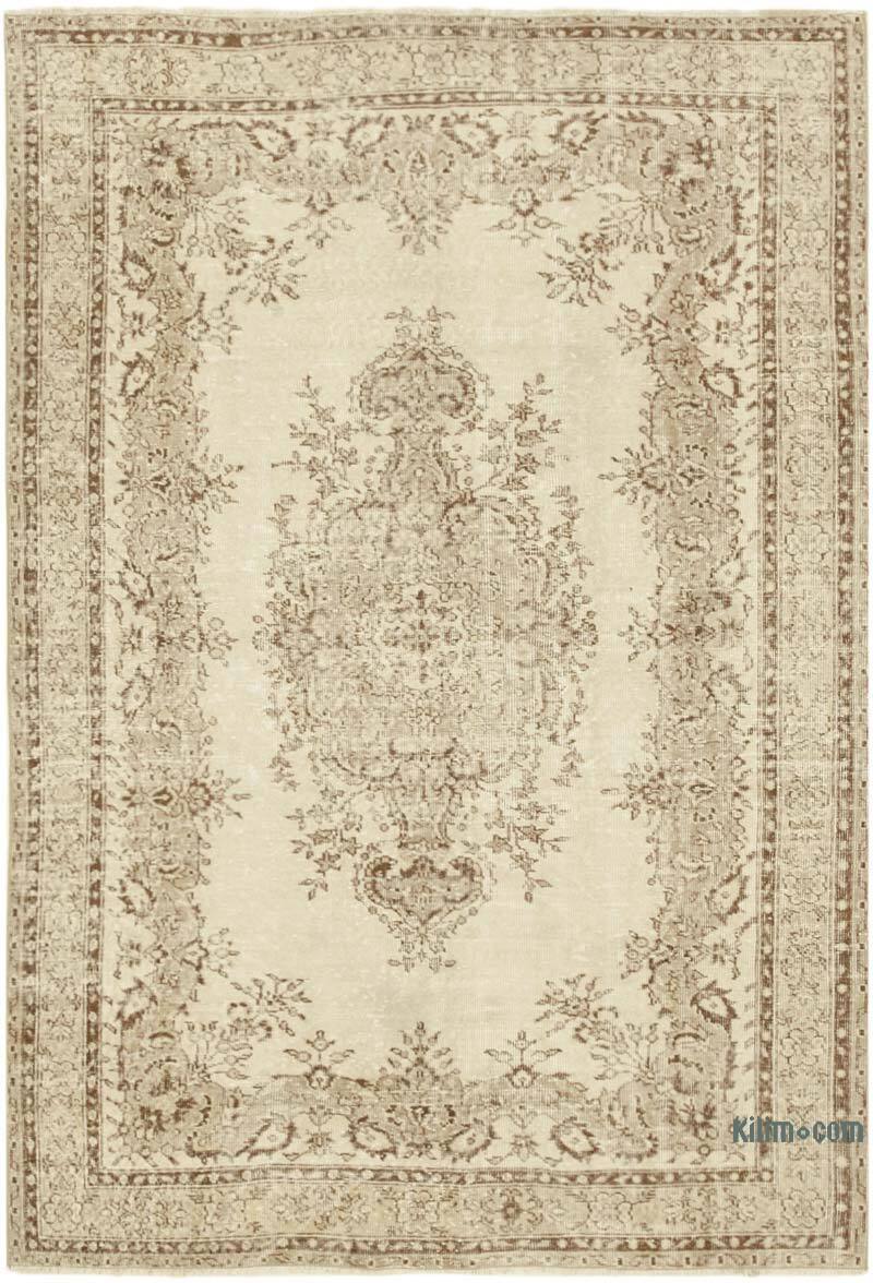 Vintage Turkish Hand-Knotted Rug - 5' 8" x 8' 4" (68 in. x 100 in.) - K0055486