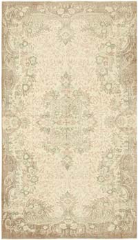 Vintage Turkish Hand-Knotted Rug - 5' 5" x 9' 6" (65" x 114")