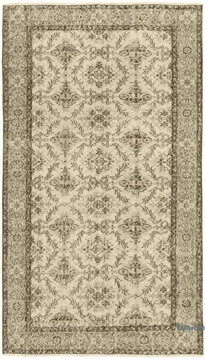 Vintage Turkish Hand-Knotted Rug - 4' 7" x 7' 11" (55 in. x 95 in.)