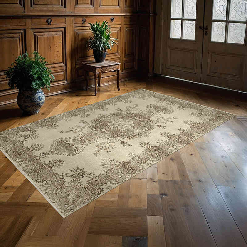 Vintage Turkish Hand-Knotted Rug - 5' 1" x 8' 5" (61" x 101") - K0055522