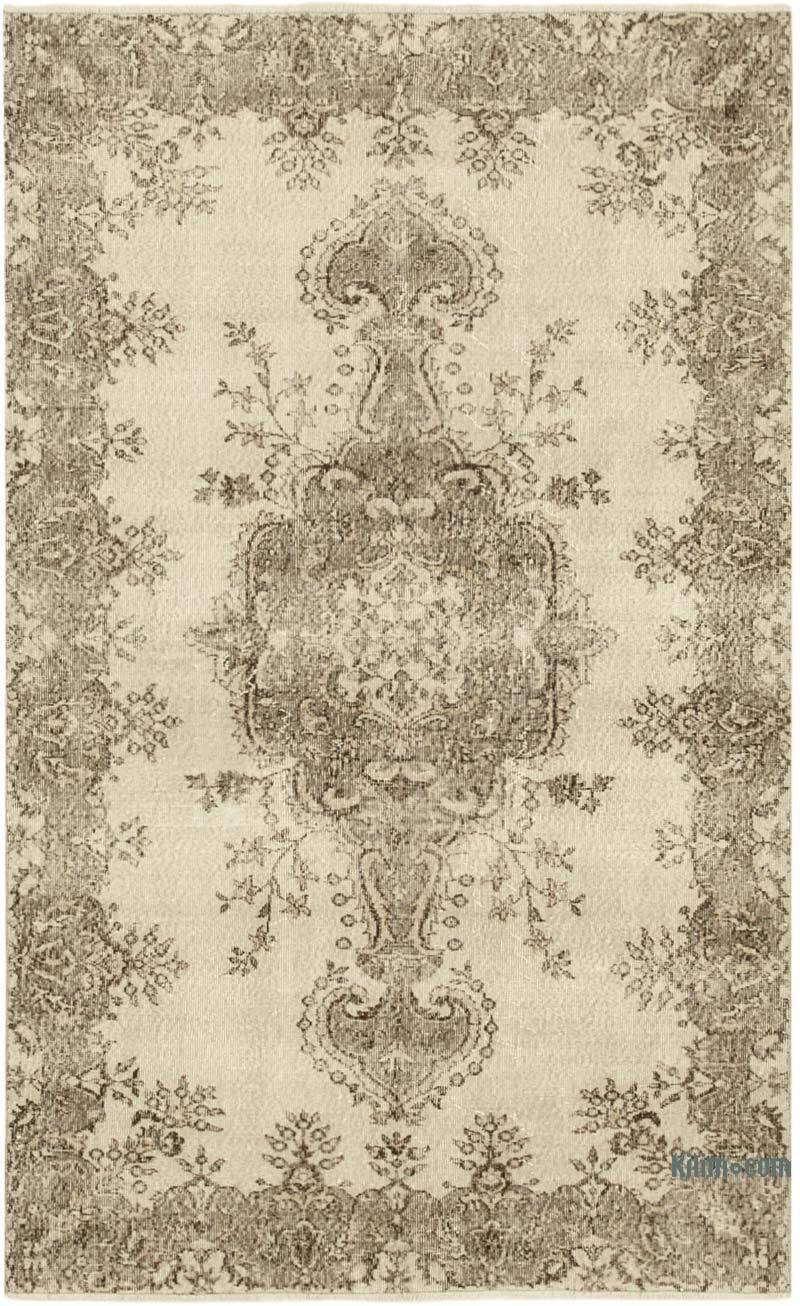Vintage Turkish Hand-Knotted Rug - 5' 1" x 8' 5" (61" x 101") - K0055522