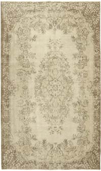 Vintage Turkish Hand-Knotted Rug - 5' 10" x 9' 10" (70" x 118")