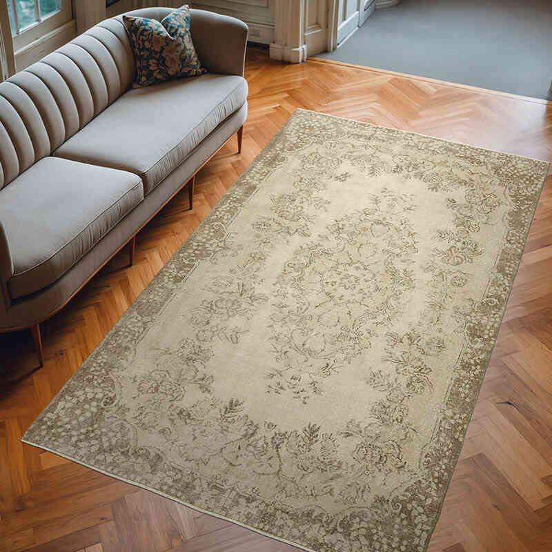 Alfombra Vintage Turca Anudada a Mano - 177 cm x 300 cm - K0055560