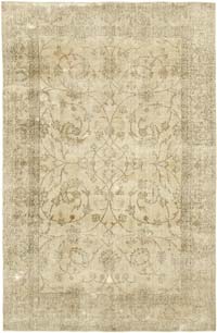 Vintage Turkish Hand-Knotted Rug - 6' 7" x 10'  (79" x 120")