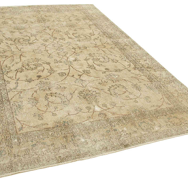 Alfombra Vintage Turca Anudada a Mano - 200 cm x 305 cm - K0055569