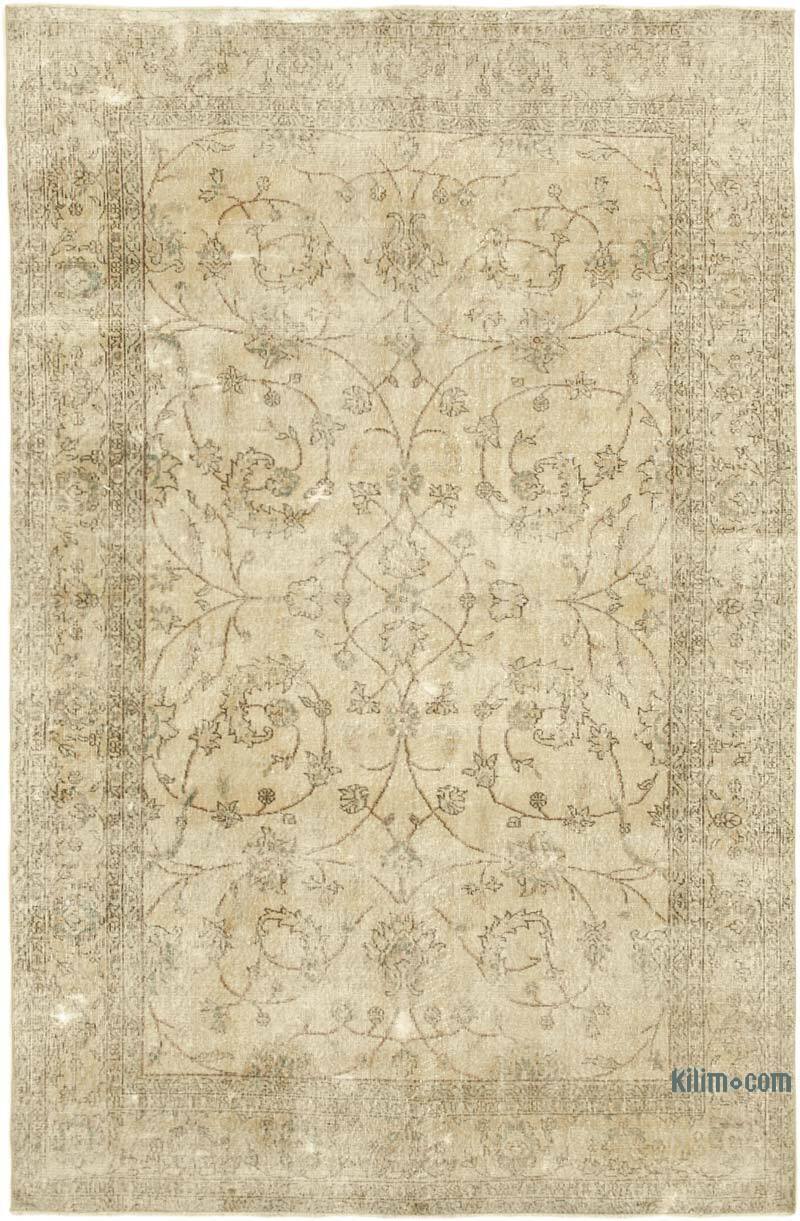 Alfombra Vintage Turca Anudada a Mano - 200 cm x 305 cm - K0055569