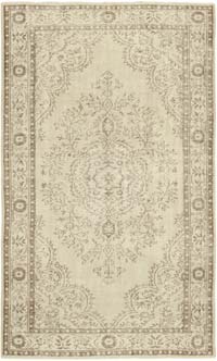 Vintage Turkish Hand-Knotted Rug - 5' 9" x 9' 5" (69" x 113")