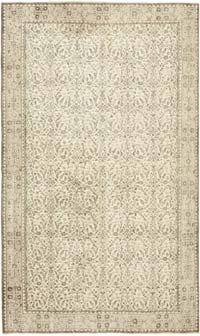 Vintage Turkish Hand-Knotted Rug - 5' 7" x 9' 4" (67" x 112")