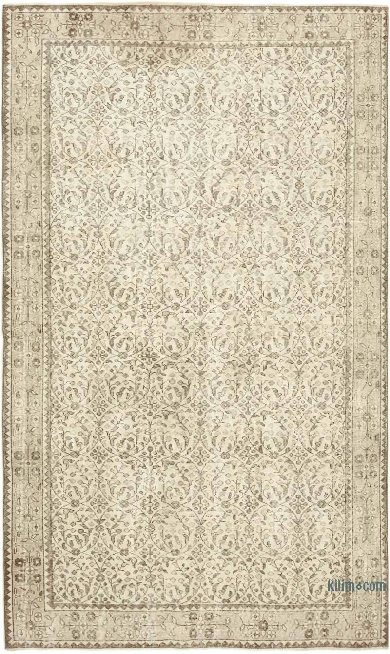 Alfombra Vintage Turca Anudada a Mano - 171 cm x 285 cm - K0055576