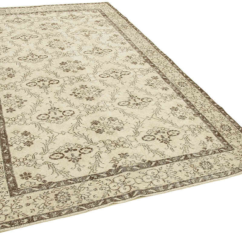 Alfombra Vintage Turca Anudada a Mano - 163 cm x 278 cm - K0055584