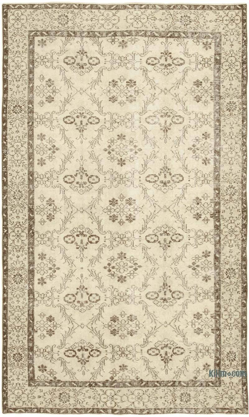Alfombra Vintage Turca Anudada a Mano - 163 cm x 278 cm - K0055584