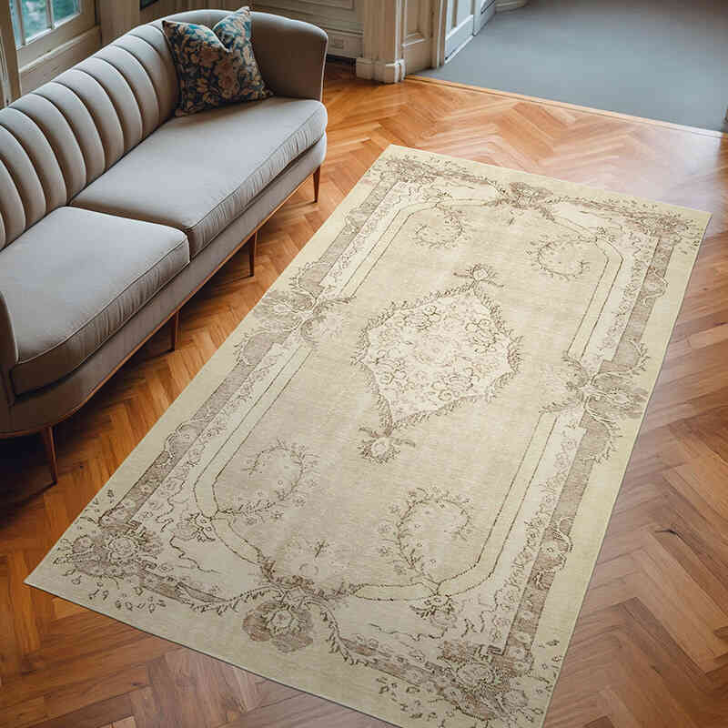 El Dokuma Vintage Halı - 177 cm x 314 cm - K0055590