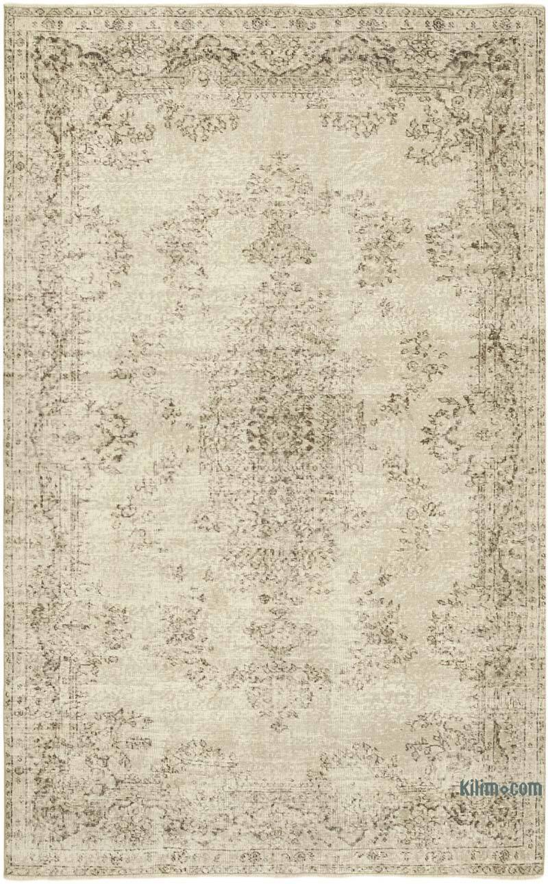 Vintage Turkish Hand-Knotted Rug - 5' 7" x 9'  (67" x 108") - K0055596