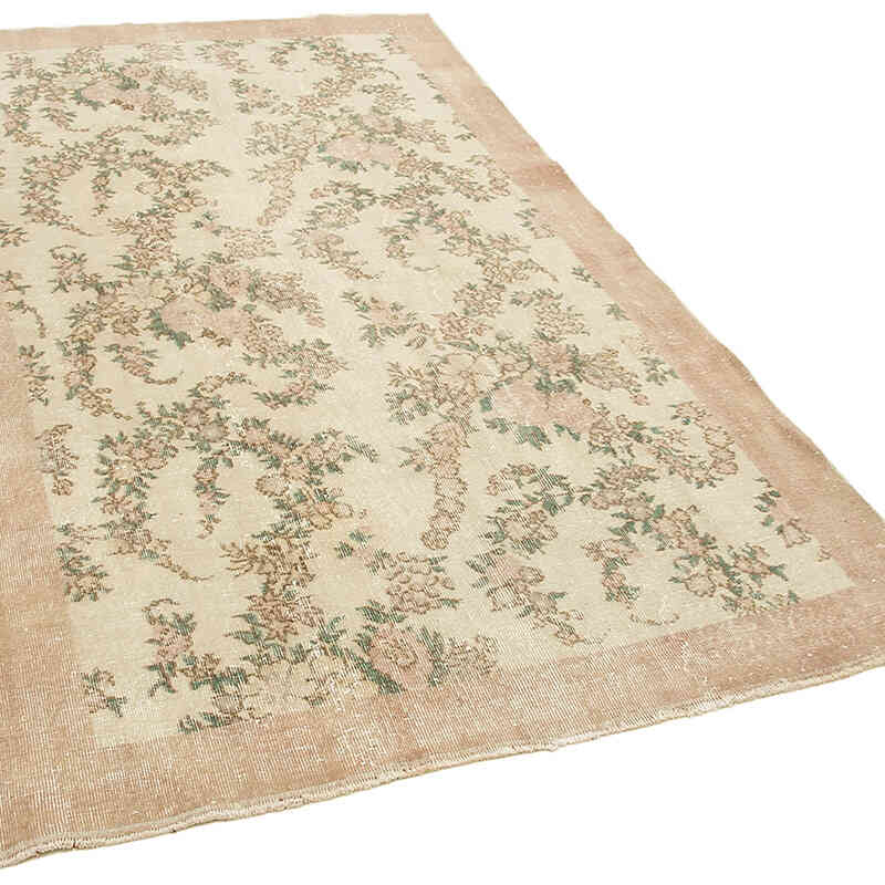 Vintage Turkish Hand-Knotted Rug - 4' 10" x 8' 1" (58" x 97") - K0055597
