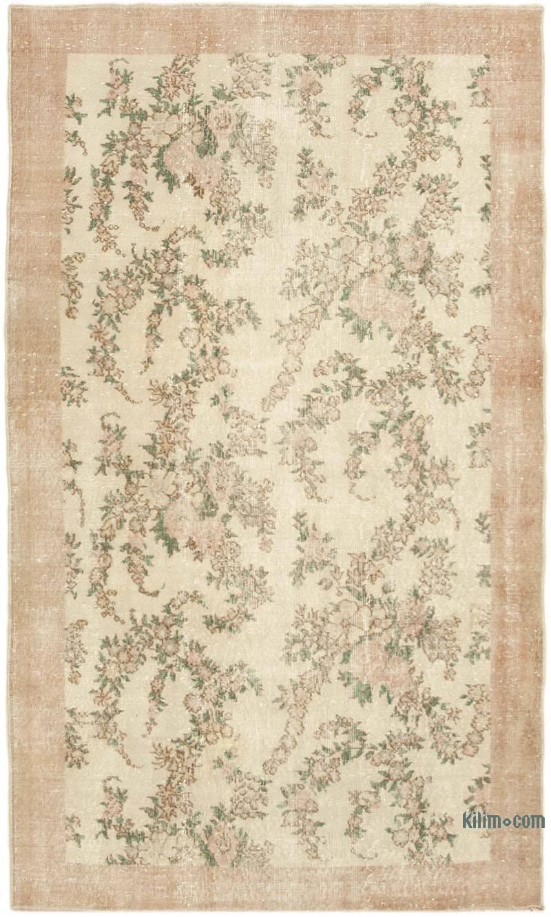 Vintage Turkish Hand-Knotted Rug - 4' 10" x 8' 1" (58" x 97") - K0055597