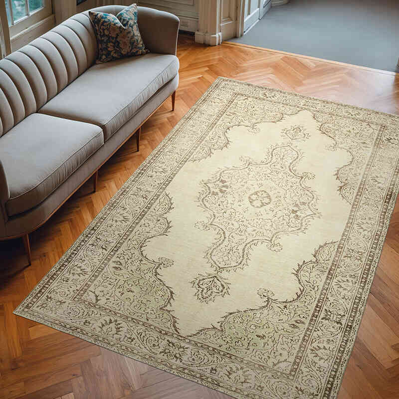 Vintage Turkish Hand-Knotted Rug - 6' 3" x 9' 8" (75" x 116") - K0055600