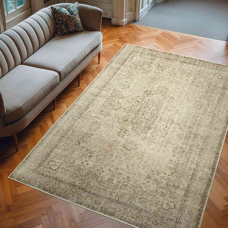 Vintage Turkish Hand-Knotted Rug - 6' 8" x 10' 3" (80" x 123") - K0055603