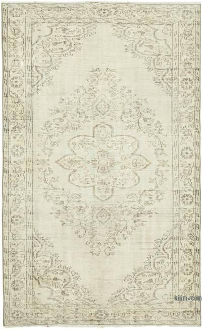 Vintage Turkish Hand-Knotted Rug - 5' 4" x 8' 10" (64 in. x 106 in.)