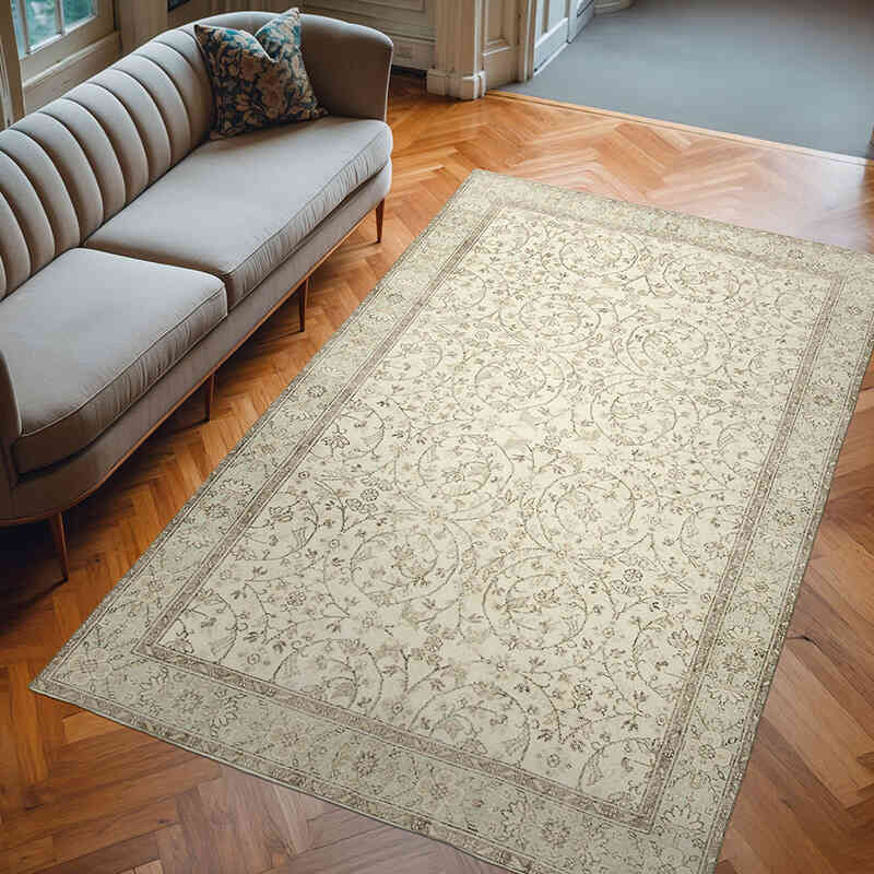 El Dokuma Vintage Halı - 183 cm x 295 cm - K0055623