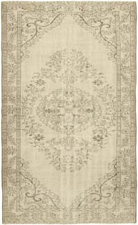 Vintage Turkish Hand-Knotted Rug - 5' 10" x 9' 7" (70" x 115")