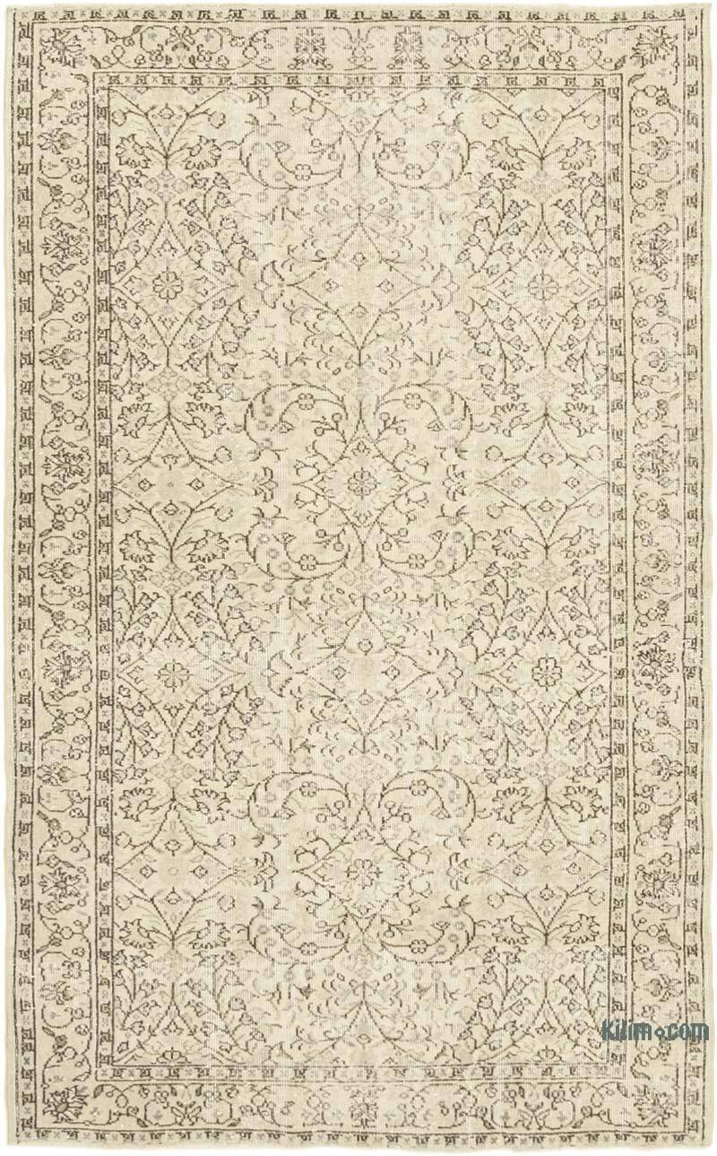 Vintage Turkish Hand-Knotted Rug - 5' 2" x 8' 6" (62" x 102") - K0055636