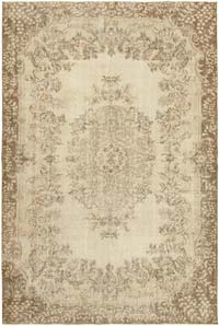 Vintage Turkish Hand-Knotted Rug - 6' 8" x 9' 11" (80" x 119")