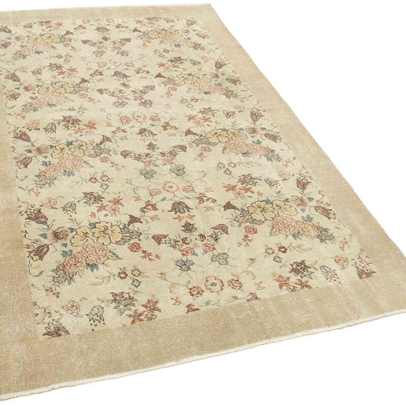 Vintage Turkish Hand-Knotted Rug - 4' 7" x 8'  (55" x 96") - K0055643