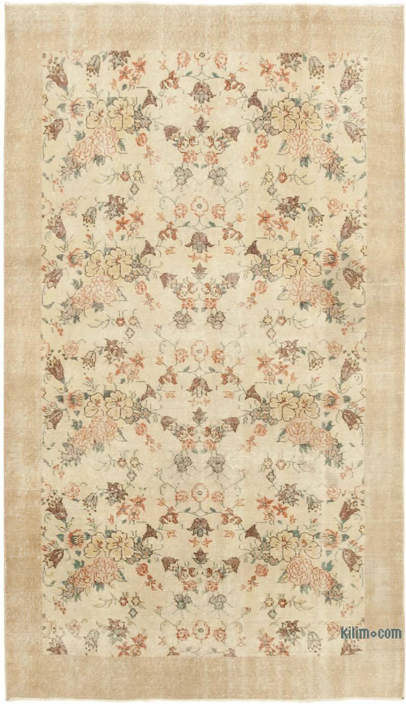 Vintage Turkish Hand-Knotted Rug - 4' 7" x 8'  (55" x 96") - K0055643