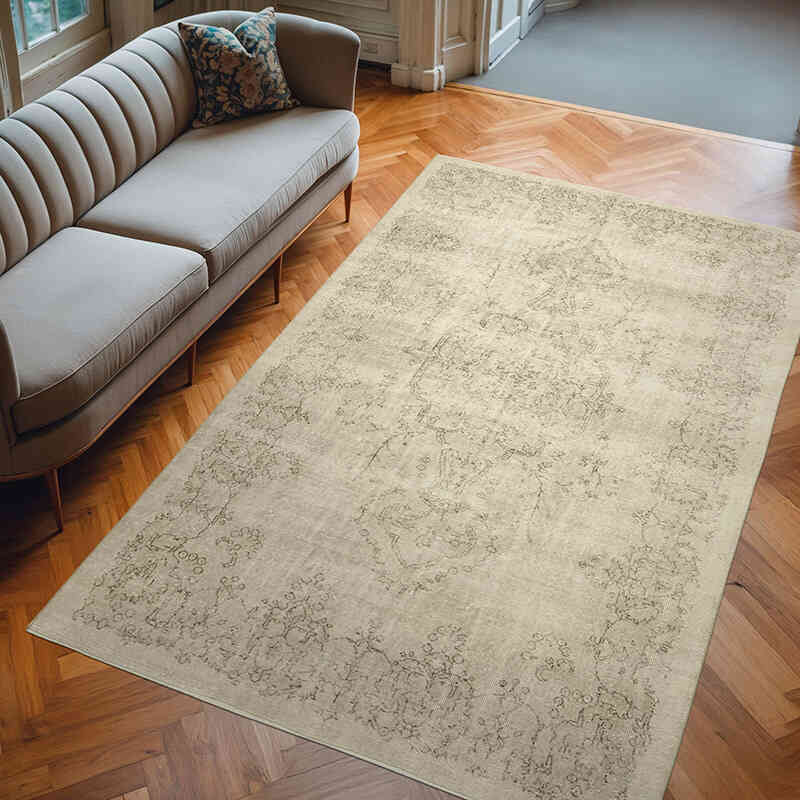 Vintage Turkish Hand-Knotted Rug - 6' 3" x 9' 11" (75" x 119") - K0055647